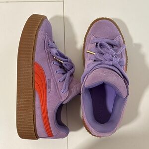 Puma Fenty Women's Lavender and Orange Sneakers